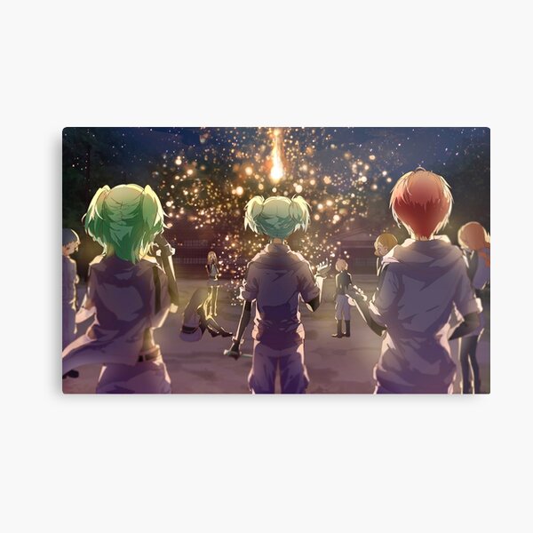 Assassination classroom Koro Sensei Itona Nagisa Karma Akabane Outdoor party Metal Print