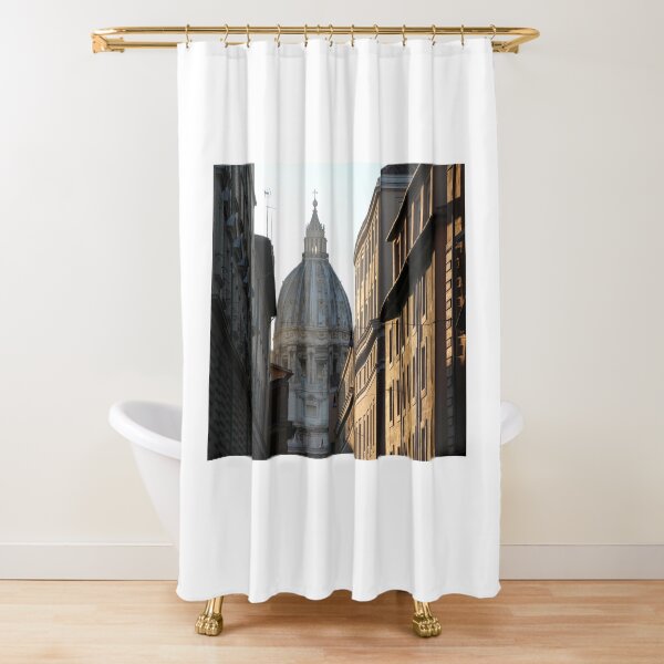 Sunset over the Vatican Shower Curtain