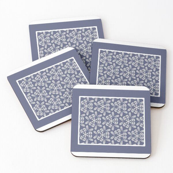 Item preview, A chic white pattern in a cool frame on a white background designed and sold by PetaJaneHome.