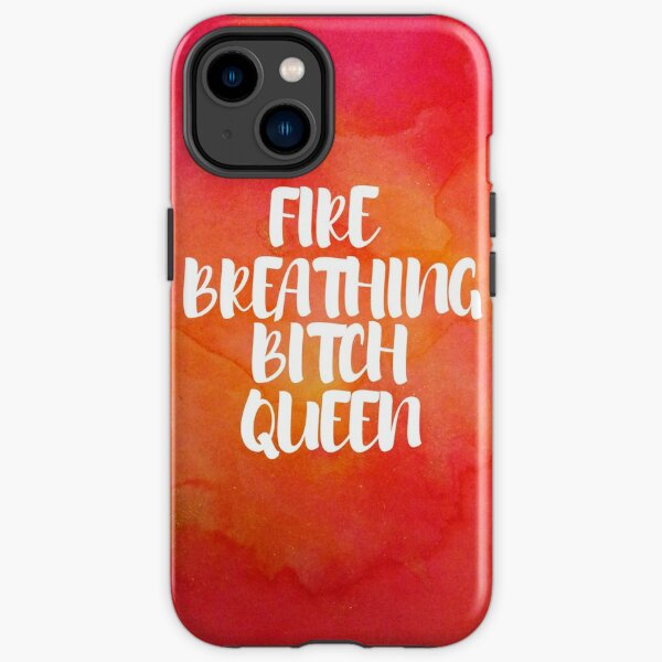 Fire Breathing Queen -Watercolor iPhone Tough Case