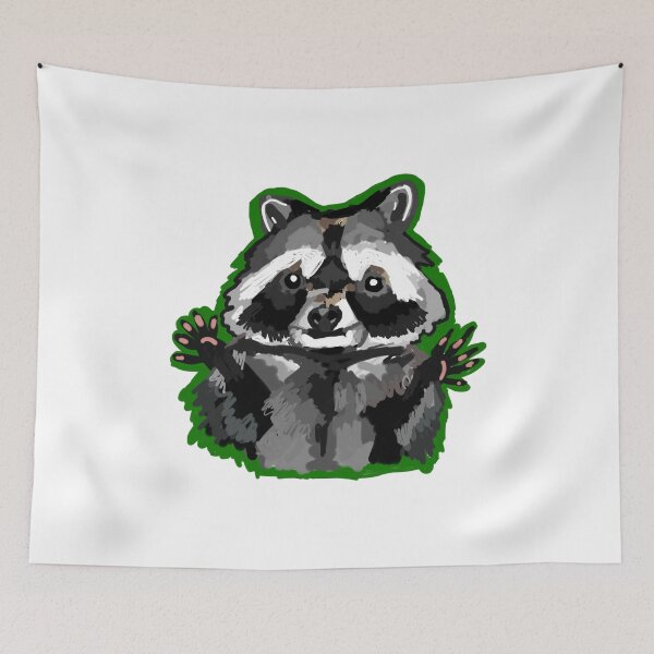 Item preview, Happy Raccoon making Jazz Hands designed and sold by KatharineArt.