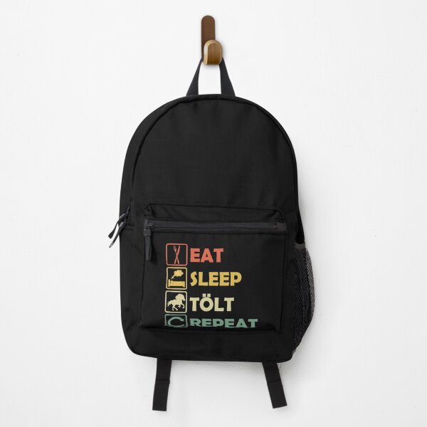 Item preview, Icelandic Horse Icelander Tölt Eat Sleep Repeat Funny Retro designed and sold by richter74.