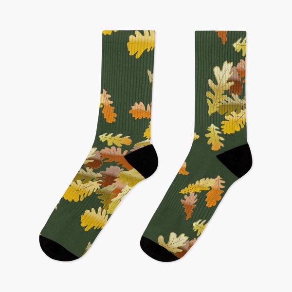 Item preview, Oak leaves in autumn designed and sold by Emi Yañez.
