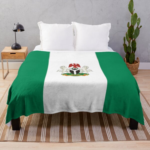 Item preview, Bandera y escudo de armas de Nigeria designed and sold by P-I-R.