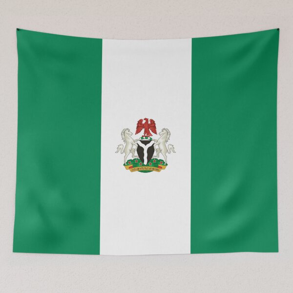 Item preview, Nigeria flag and Coat of arms designed and sold by P-I-R.