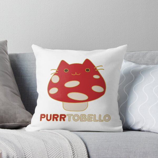 Aperçu de l'œuvre PURRrtabello - Chat champignon rouge mignon créée et vendue par arturekdesign.
