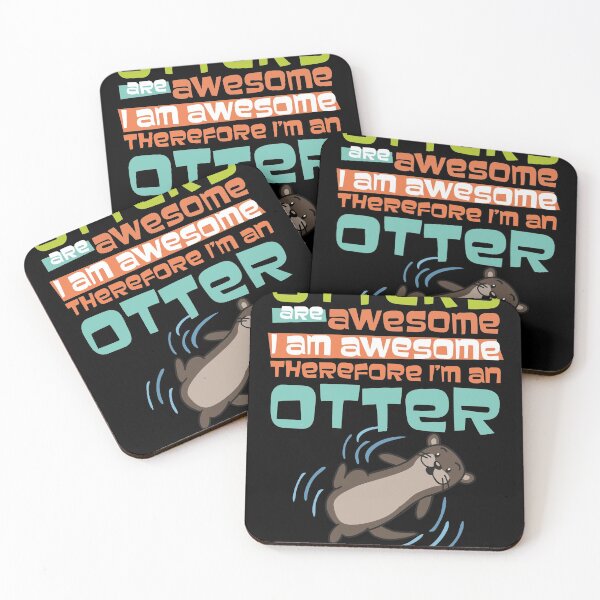 Item preview, Hilarious Otters Are Awesome Gift design 4 Otter Fans design print designed and sold by Lisbob.
