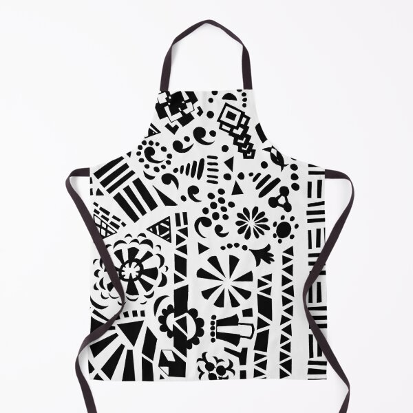 Item preview, black and white tribal shapes designed and sold by LBehrendtDesign.