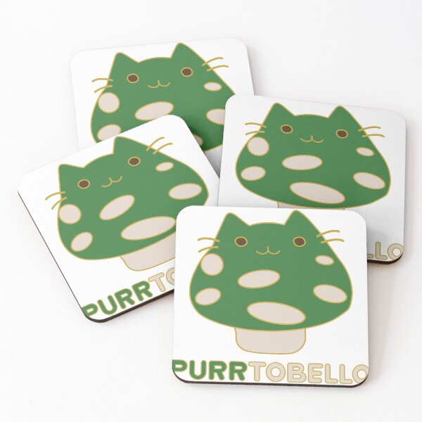 Item preview, PURRtabello - Cute Green Mushroom Cat designed and sold by arturekdesign.