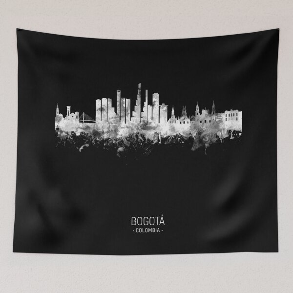 Aperçu de l'œuvre Bogotá Colombia Skyline créée et vendue par ArtPrints.