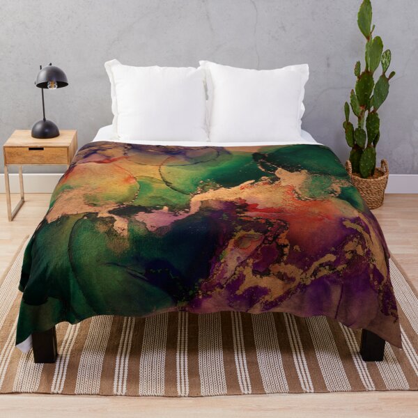 Item preview, Marbled Texture in Purple, Green and Gold designed and sold by blueskiesforme.