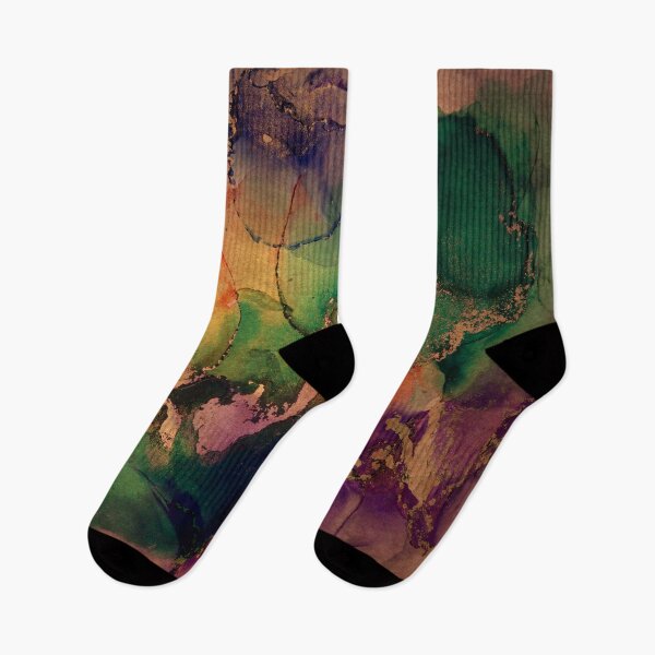Item preview, Marbled Texture in Purple, Green and Gold designed and sold by blueskiesforme.
