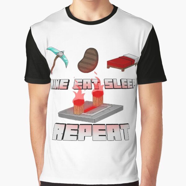 Mine, Eat, Sleep, Repeat Graphic T-Shirt