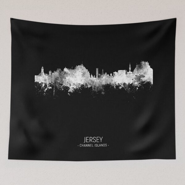Item preview, Jersey Channel Islands Skyline designed and sold by ArtPrints.