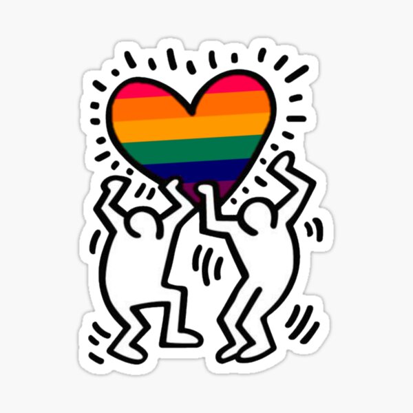 Keith Haring The Gay Lovers Sticker