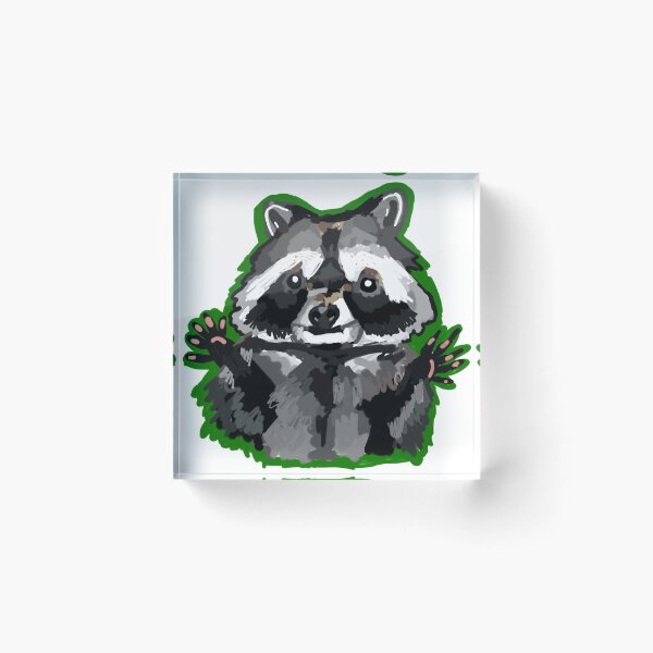 Item preview, Happy Raccoon making Jazz Hands designed and sold by KatharineArt.