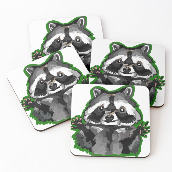 Item preview, Happy Raccoon making Jazz Hands designed and sold by KatharineArt.