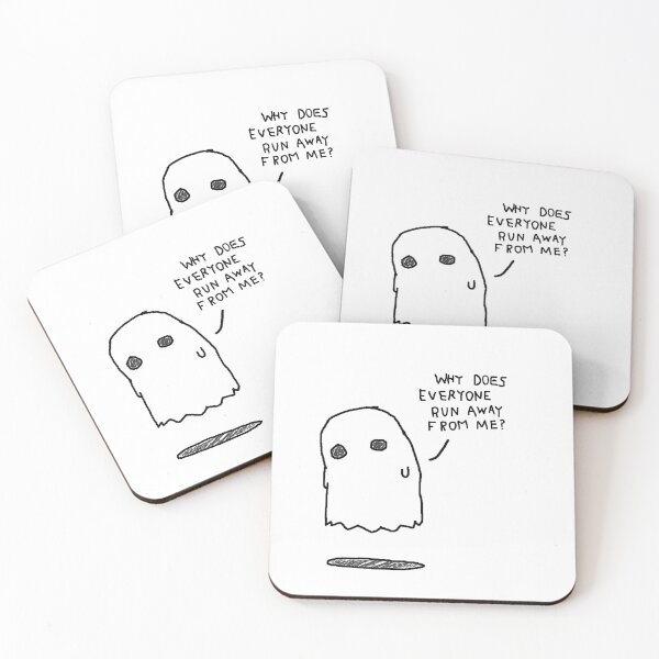 Item preview, Sad ghost  - Why does everyone run away from me designed and sold by RobShop.
