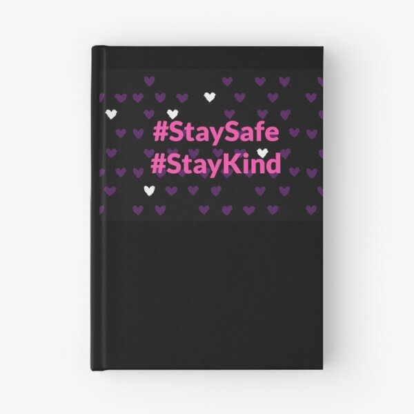 Item preview, Stay Safe & Kind Heart Pattern Pink designed and sold by FunShirtDesigns.