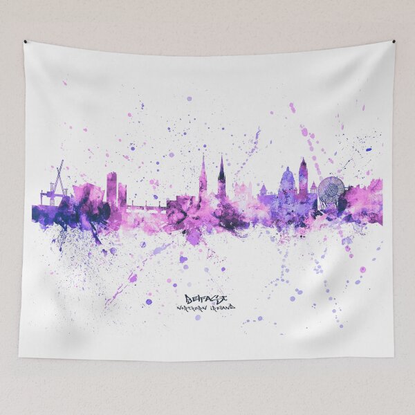 Item preview, Belfast Northern Ireland Skyline designed and sold by ArtPrints.