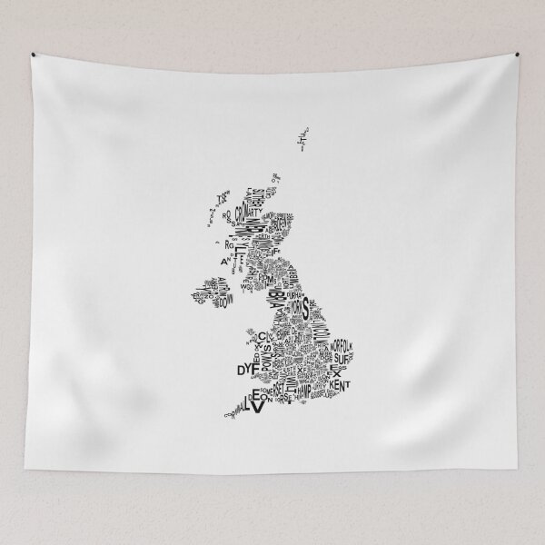 Item preview, United Kingdom County Map designed and sold by GeorgeLemon.