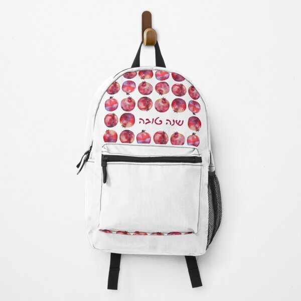 Item preview, 'Shanah Tovah' Hebrew Wishes for Rosh Hashanah with Pomegranates designed and sold by Amber Dove Studio.