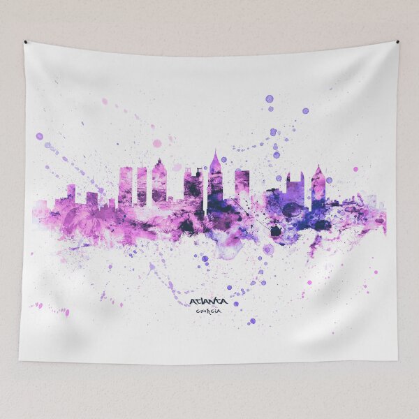 Aperçu de l'œuvre Atlanta Georgia Skyline créée et vendue par ArtPrints.