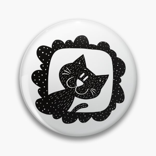 Item preview, Black and white cat in frame designed and sold by KateCrafts.