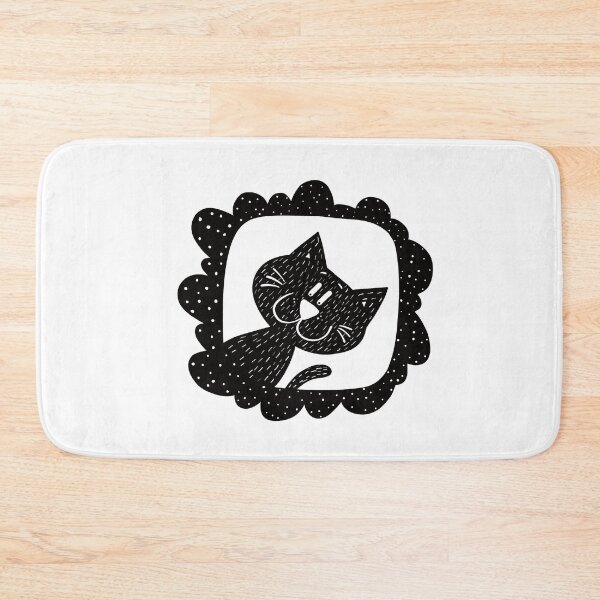 Item preview, Black and white cat in frame designed and sold by KateCrafts.