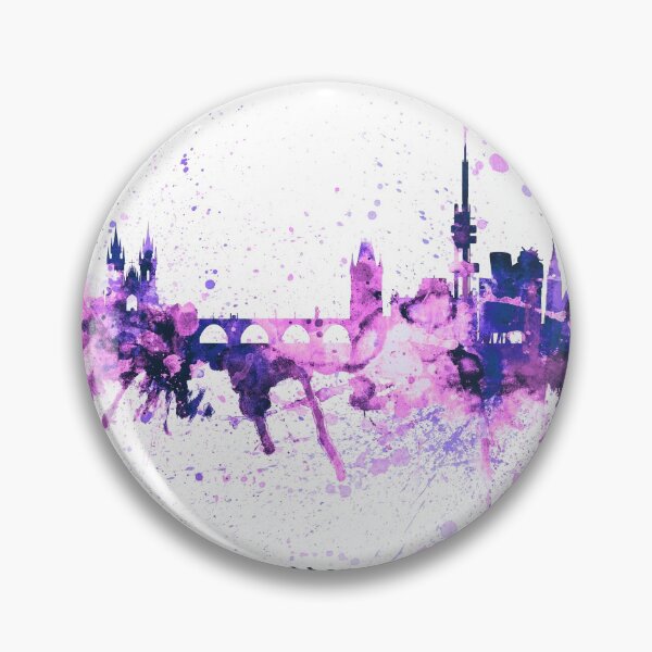 Item preview, Prague (Praha) Czech Republic Skyline designed and sold by ArtPrints.
