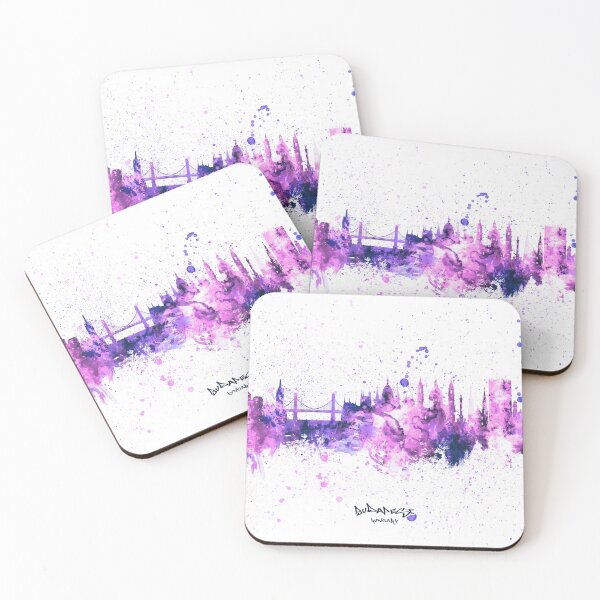 Item preview, Budapest Hungary Skyline designed and sold by ArtPrints.