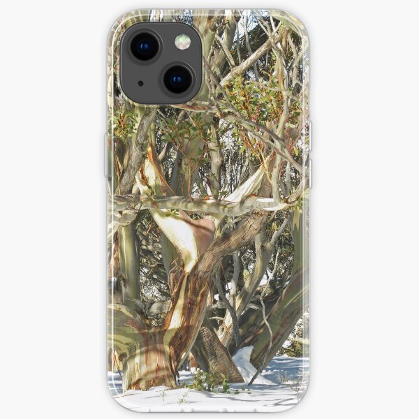 Colours of an entwined Snow Gum iPhone Soft Case