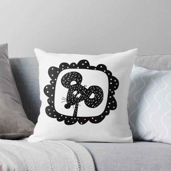 Item preview, Black and white mouse in frame designed and sold by KateCrafts.
