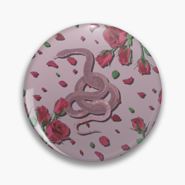 Item preview, Serpent & Rose - Pink designed and sold by ChiffonFleur.