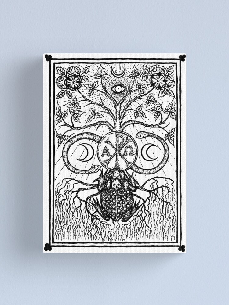 Thumbnail 1 of 3, Canvas Print, The Black Toad (frontispiece) by Gemma Gary designed and sold by TroyBooks.