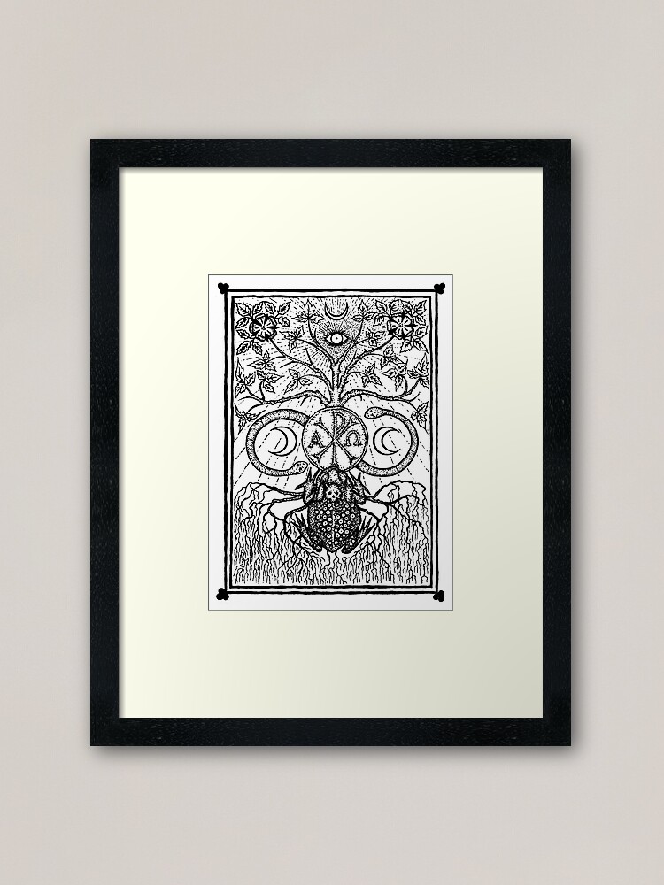 Thumbnail 1 of 7, Framed Art Print, The Black Toad (frontispiece) by Gemma Gary designed and sold by TroyBooks.