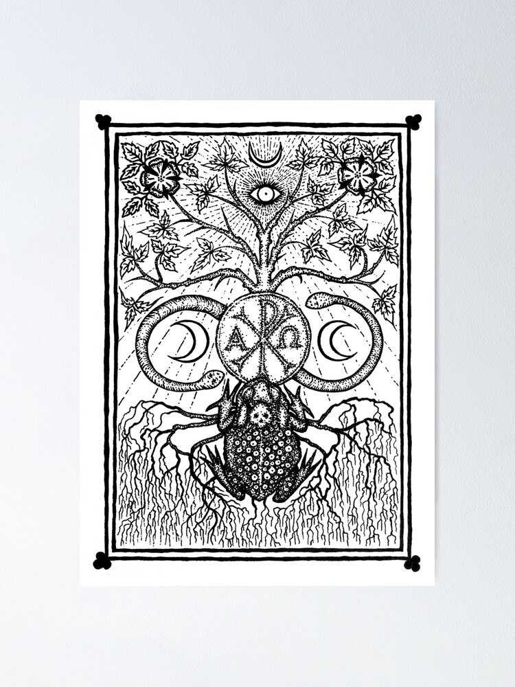 Thumbnail 1 of 3, Poster, The Black Toad (frontispiece) by Gemma Gary designed and sold by TroyBooks.