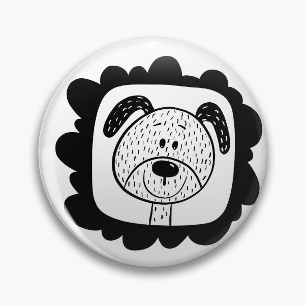 Item preview, Black and white dog in frame designed and sold by KateCrafts.