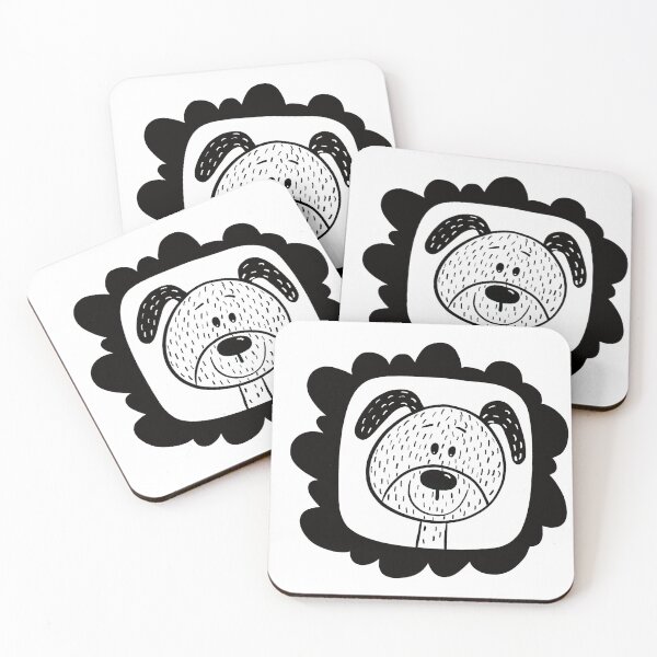 Item preview, Black and white dog in frame designed and sold by KateCrafts.