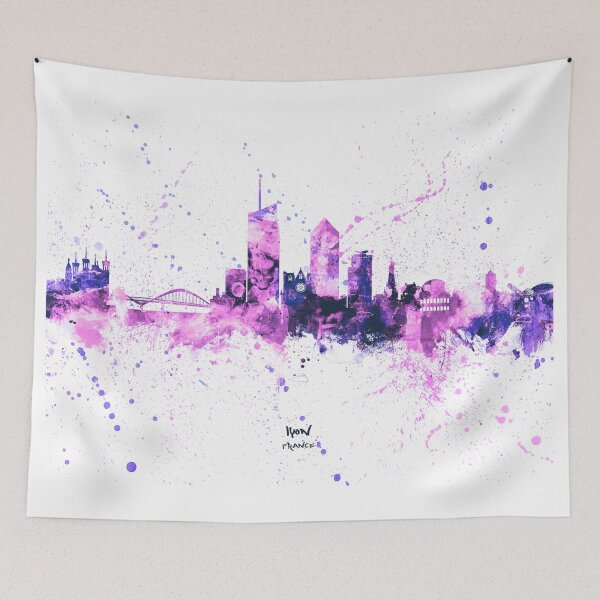 Item preview, Lyon France Skyline designed and sold by ArtPrints.