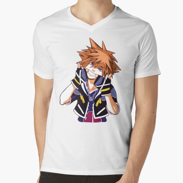 Be Happy, Sora! Kingdom Hearts V-Neck T-Shirt