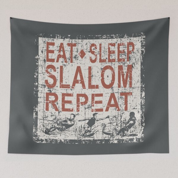 Item preview, EAT SLEEP SLALOM REPEAT designed and sold by GR8DZINE.