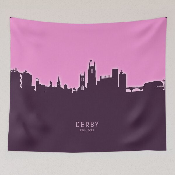 Artikelvorschau, Derby England Skyline entworfen und verkauft von ArtPrints.