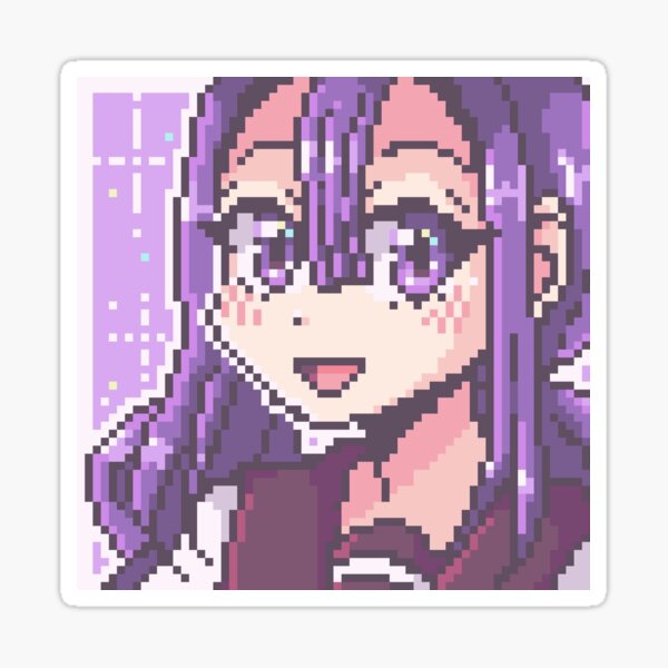 Aoi-chan Pixel Art Jibaku Shounen Hanako-kun Pegatina