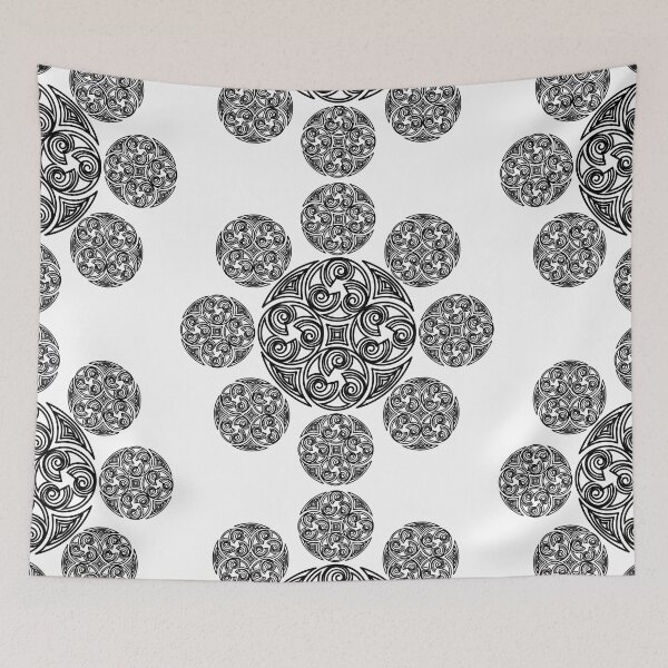 Item preview, Black spiral mandala art designed and sold by Soumita.