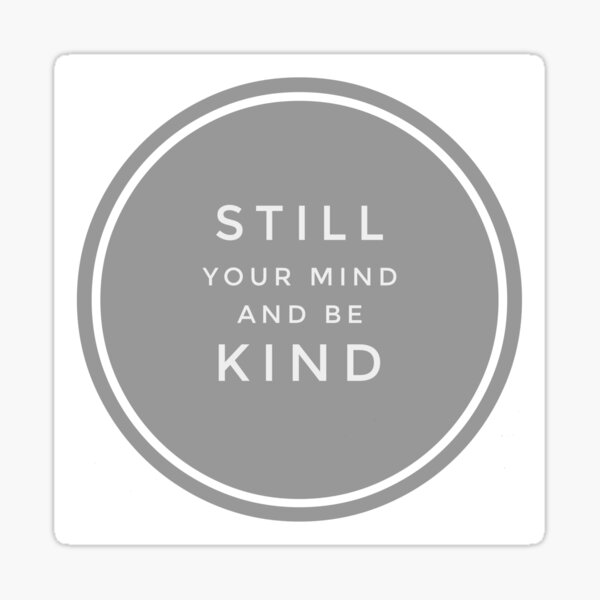 Item preview, Still your Mind + Be Kind Positive  Word Face Mask by Jenny Meehan  designed and sold by Jenny Meehan Home Decor/Surface Patterns for Interior Design.