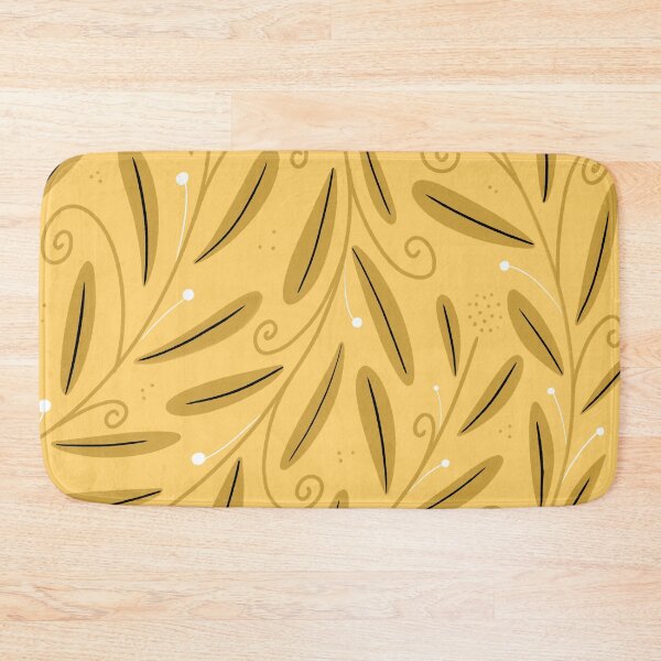 Item preview, Leaf Pattern in Yellow designed and sold by FrancescArt.