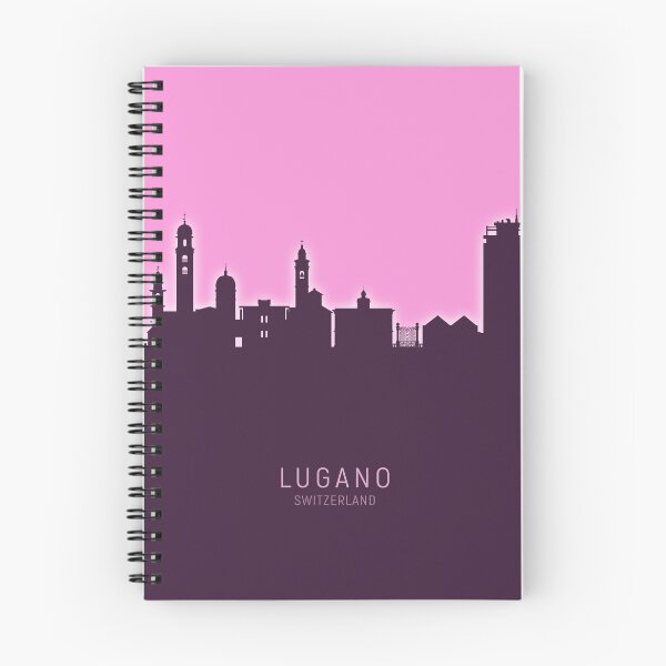 Item preview, Lugano Switzerland Skyline designed and sold by ArtPrints.