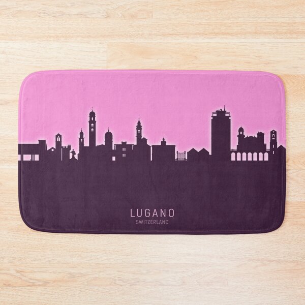 Item preview, Lugano Switzerland Skyline designed and sold by ArtPrints.