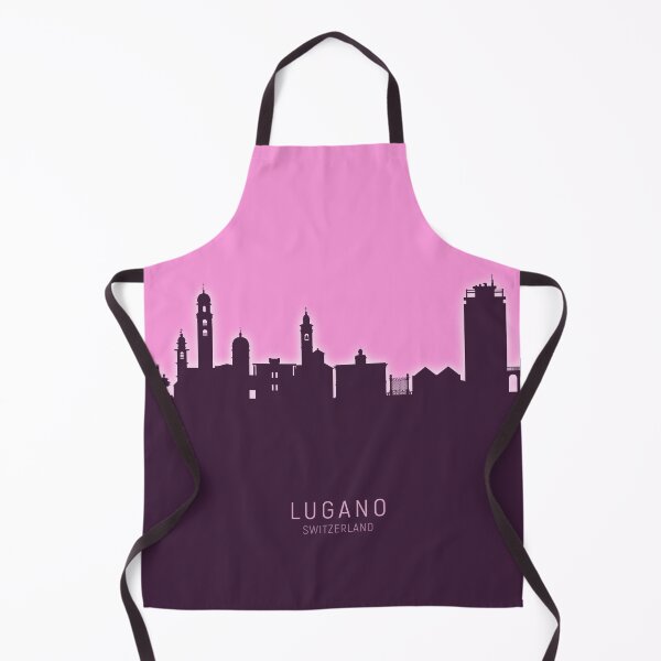 Item preview, Lugano Switzerland Skyline designed and sold by ArtPrints.